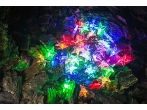 V Svetelna retaz-hviezdy 40x led, IP44, MC