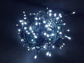 Svetelna LED retaz - 180L, W/flash