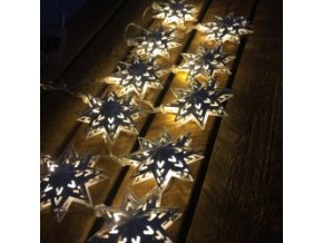 Svetelna LED retaz s vlockami 10LED