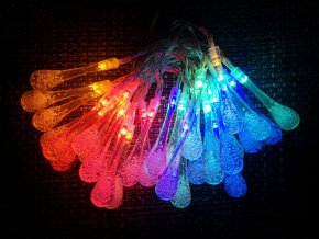 Kvapky 30 LED ,multicolor , IP44