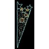 Dekor 2D Hviezdy + Gule, 70x200, studena +tepla