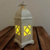 Vianocny LED lampas s cajovou svieckou - ornament, tepla biela