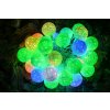 Svetelna LED retaz-snehove gule RGB