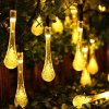 Svetelna retaz 30 LED KVAPKY tepla biela