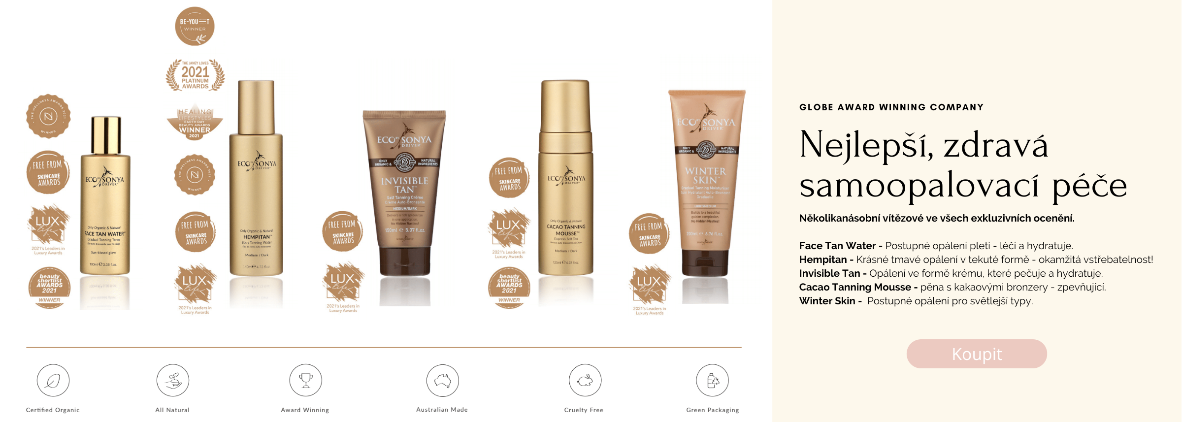 Jak na samoopalování Eco by Sonya