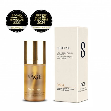 Č. 8 Vit.C + kolagenová hydro mlha s platinou Secret Veil