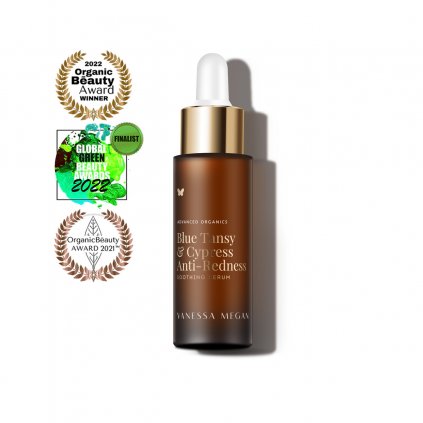 Zklidňující hydra sérum s Blue Tansy a koloidním stříbrem Blue Tansy & Cypress Anti Redness Soothing Serum