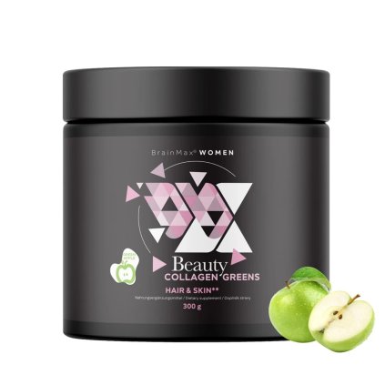 BrainMax Women Beauty Collagen Greens – Zelené jablko