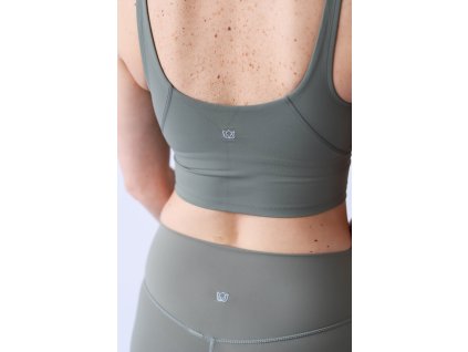 Crop Top Army - Buttery soft kolekce (velikost S)