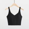 Crop top Flow Black - Buttery soft kolekce (velikost XL)
