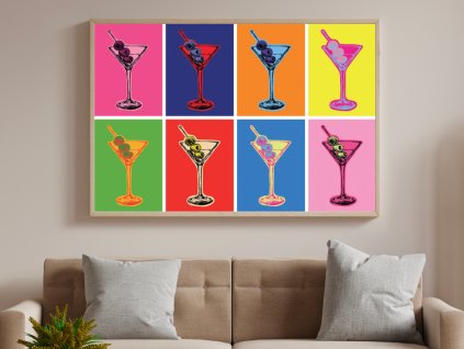 Wall Art - PopArt - Martini