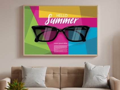 Wall Art - PopArt - Hello summer