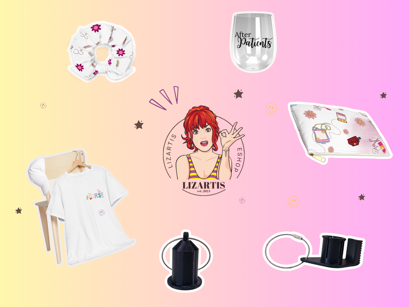 uvodný banner duhovej farby s logom eshopu a produktami