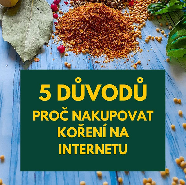 5 důvodů proč kupovat koření na internetu