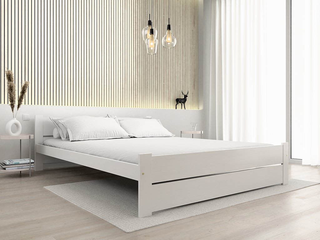 Postelja IKAROS DOUBLE 160 x 200 cm, bela