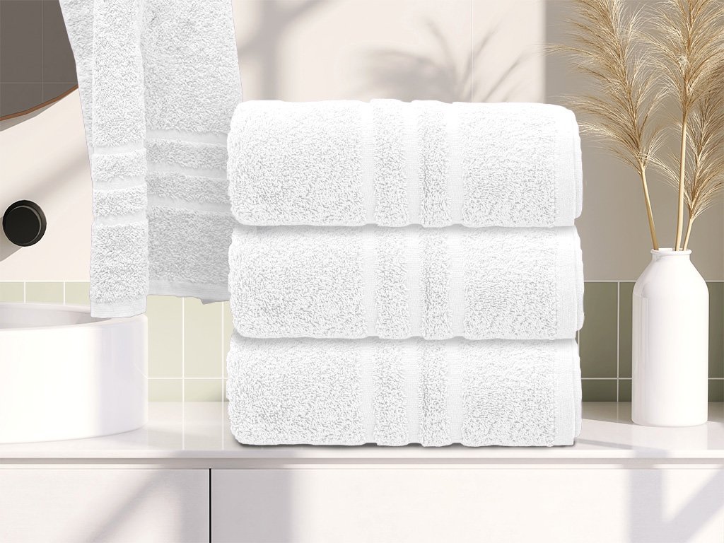 Ručník Comfort 50 x 100 cm bílý, 100% bavlna do moderní koupelny