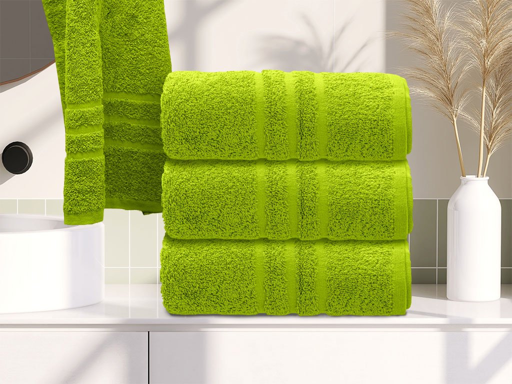 Ručník Comfort 50 x 100 cm světle zelený, 100% bavlna do moderní koupelny