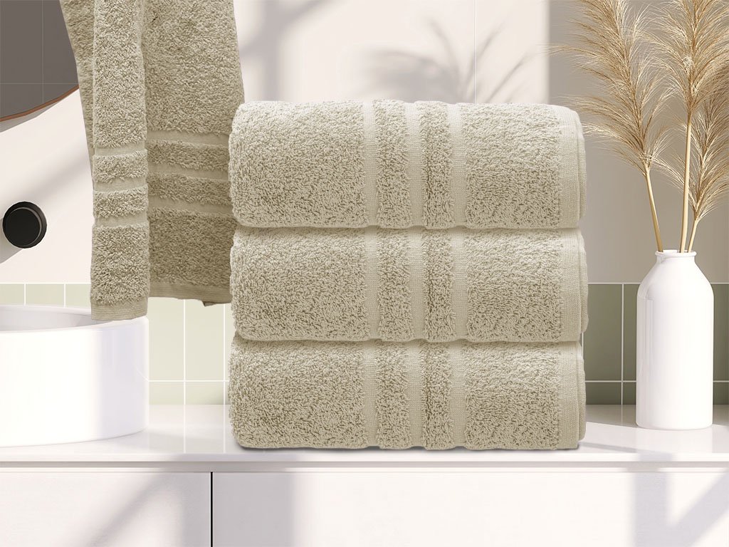 Ručník Comfort 50 x 100 cm krémový, 100% bavlna do moderní koupelny
