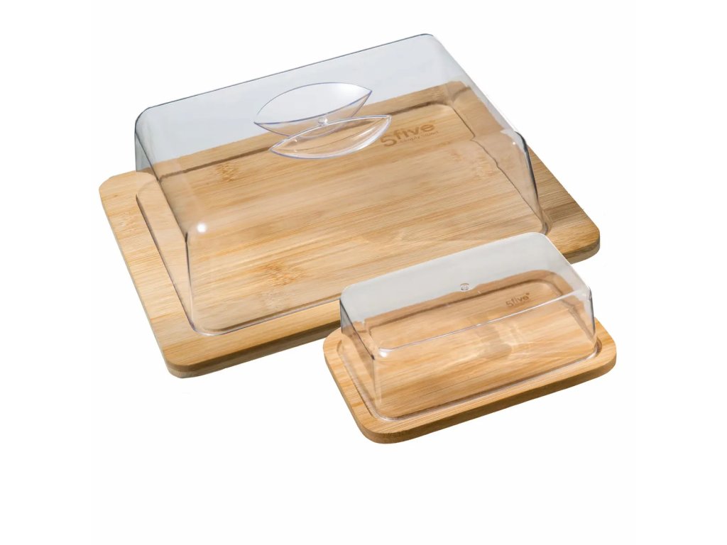 Bambusova škatla za maslo in sir CHEESE AND BUTTER BOX - odkrijte stil in funkcionalnost v enem. Idealen dodatek za vaš interier.