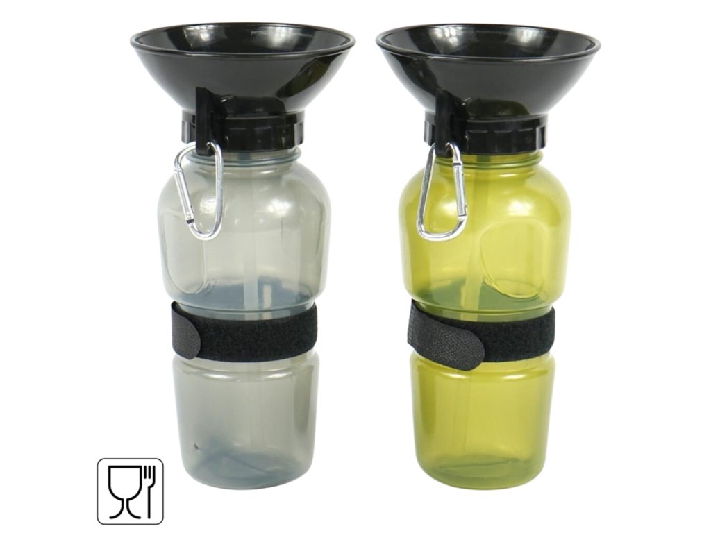 Cestovní láhev s miskou pro psy 500 ml DOGS - praktická a stylová