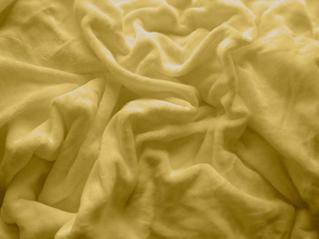 Rjuha iz mikropliša SOFT 180x200 cm gorčična