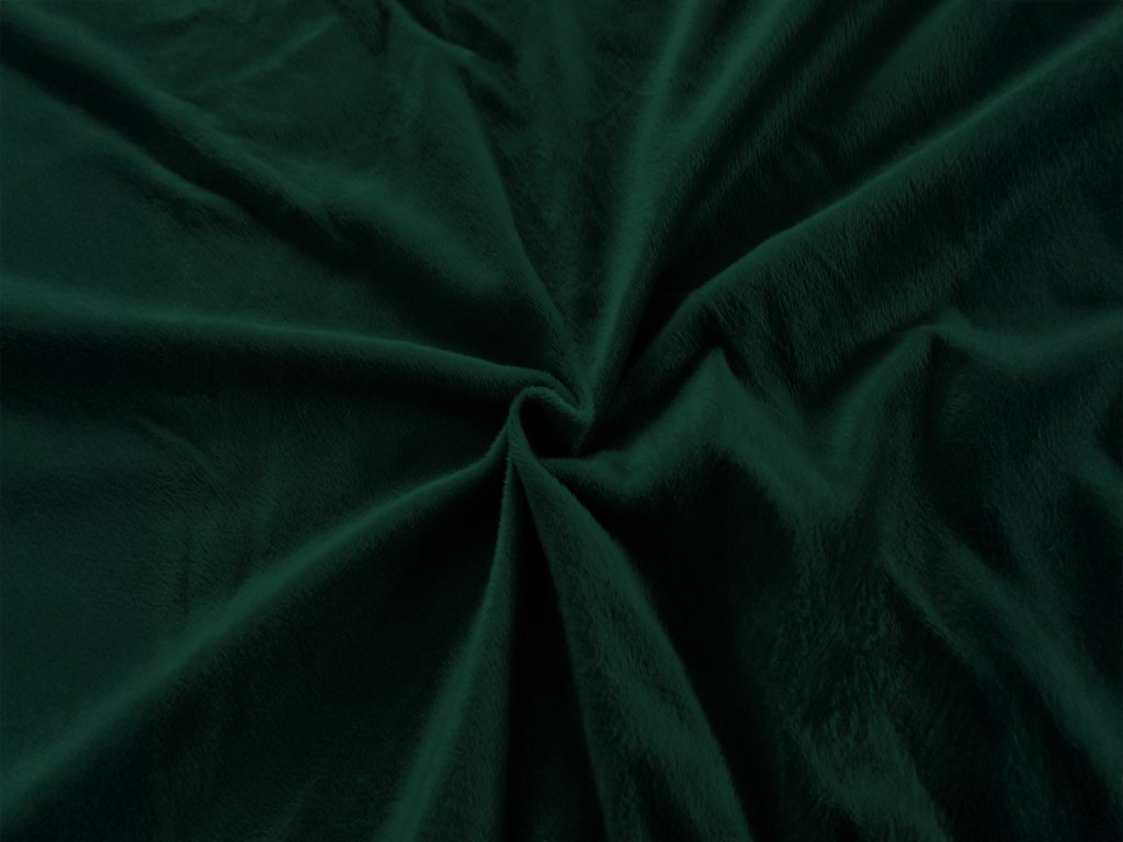Hebké prostěradlo mikroplyš NOLVIA 200x220 cm tmavě zelené pro zimní pohodu