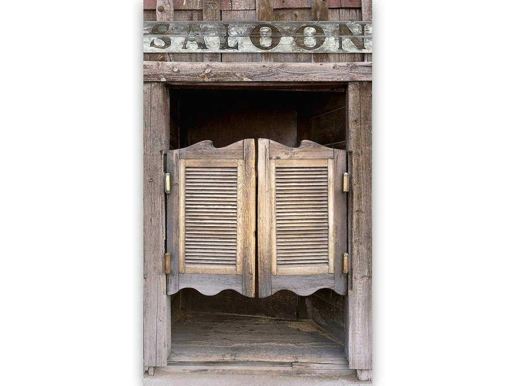 Stylová fototapeta na dveře SALOON 86 x 200 cm s westernovým motivem