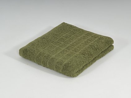 Luxusní olivově zelený ručník SOFT 50 x 100 cm, 100% bavlna