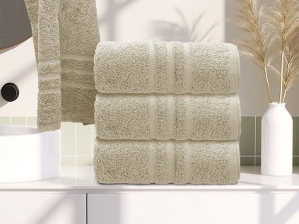 Ručník Comfort 50 x 100 cm krémový, 100% bavlna do moderní koupelny