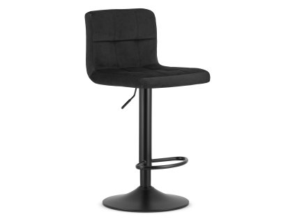 56439 cerna barova zidle prot velvet s cernou nohou