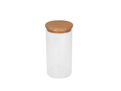 Skleněná dóza s bambusovým víkem BRABANTIA 1100 ml pro kuchyň