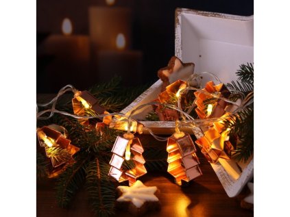 LED svetlobna veriga CHRISTMAS TREE 140 cm baker