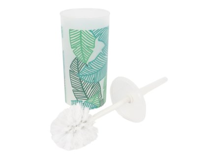 Toaletní kartáč se stojánkem CHANTILLY 35 cm bílý s moderním designem