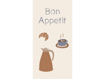 Servírovací ubrousky BON APETIT 40x40 cm, 16 ks - stylové prostírání