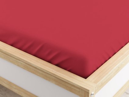 Napínací prostěradlo z mikrovlákna 90 x 200 cm vínové