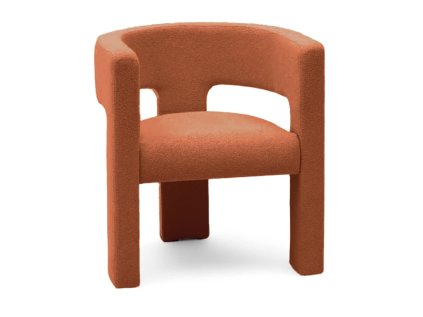 Oranžové designové křeslo ALPAH B – stylová volba pro moderní interiér