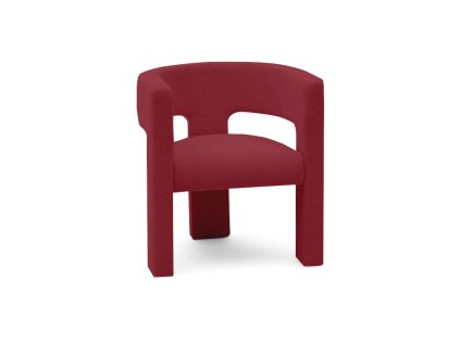 Vínové designové křeslo ALPAH B VELVET – elegance s luxusním sametovým povrchem