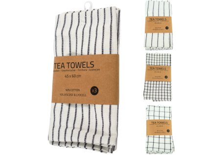 Utěrky LINEA 45x60 cm, set 3 ks – praktické a stylové