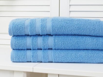 Otroška brisača LINEA 30x50 cm modra iz 100% bombaža