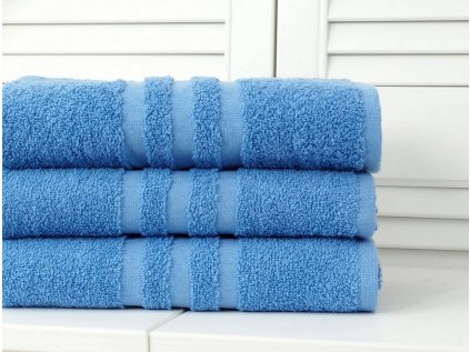 Otroška brisača LINEA 30x50 cm temno modra iz 100% bombaža