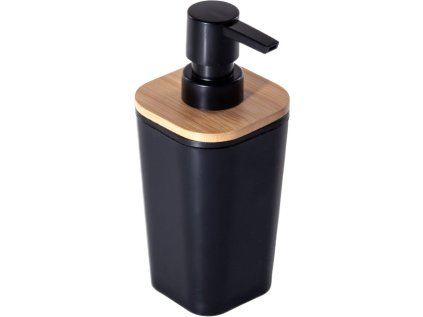 Elegantní dávkovač na mýdlo NATUREO 200 ml černý pro moderní koupelny