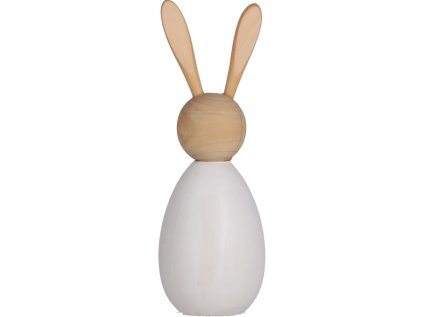 Stylová dekorace BUNNY DAISY dřevěný zajíček 17,5 cm