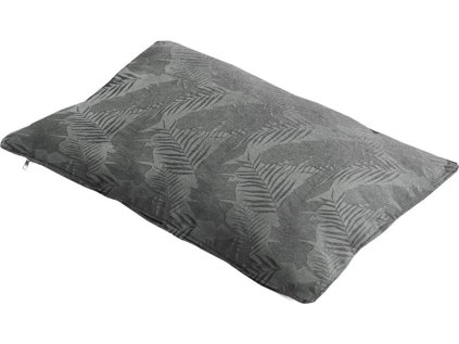 Venkovní polštář RUIZ 50x30 cm, šedý s elegantním motivem listů