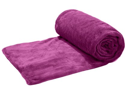 Purpurová mikroplyšová deka VIOLET 150x200 cm – luxusní hebkost