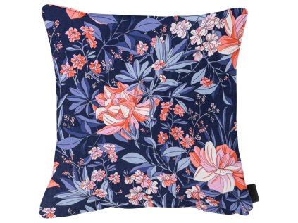 Dekorační polštářek MADISON MAXIME INDIGO 50x50 cm s modrým květinovým vzorem