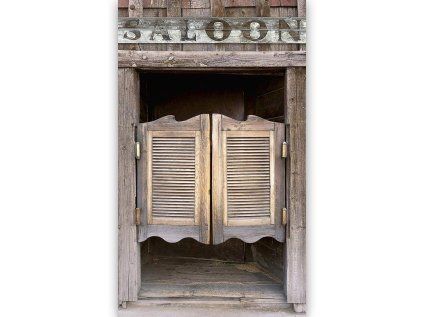 Stylová fototapeta na dveře SALOON 86 x 200 cm s westernovým motivem