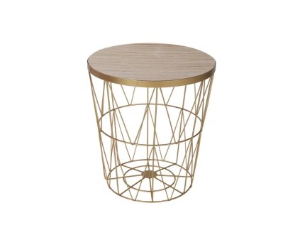 37729 zlaty prirucni stolek space