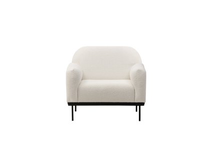 Bílé relaxační křeslo ANDERSON pro moderní interiér