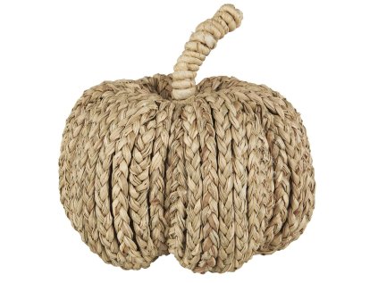 Stylová dekorace dýně PUMPKIN SEAGRASS pro podzimní výzdobu