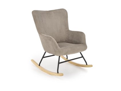 Elegantní šedé houpací křeslo BELMIRO pro moderní interiér